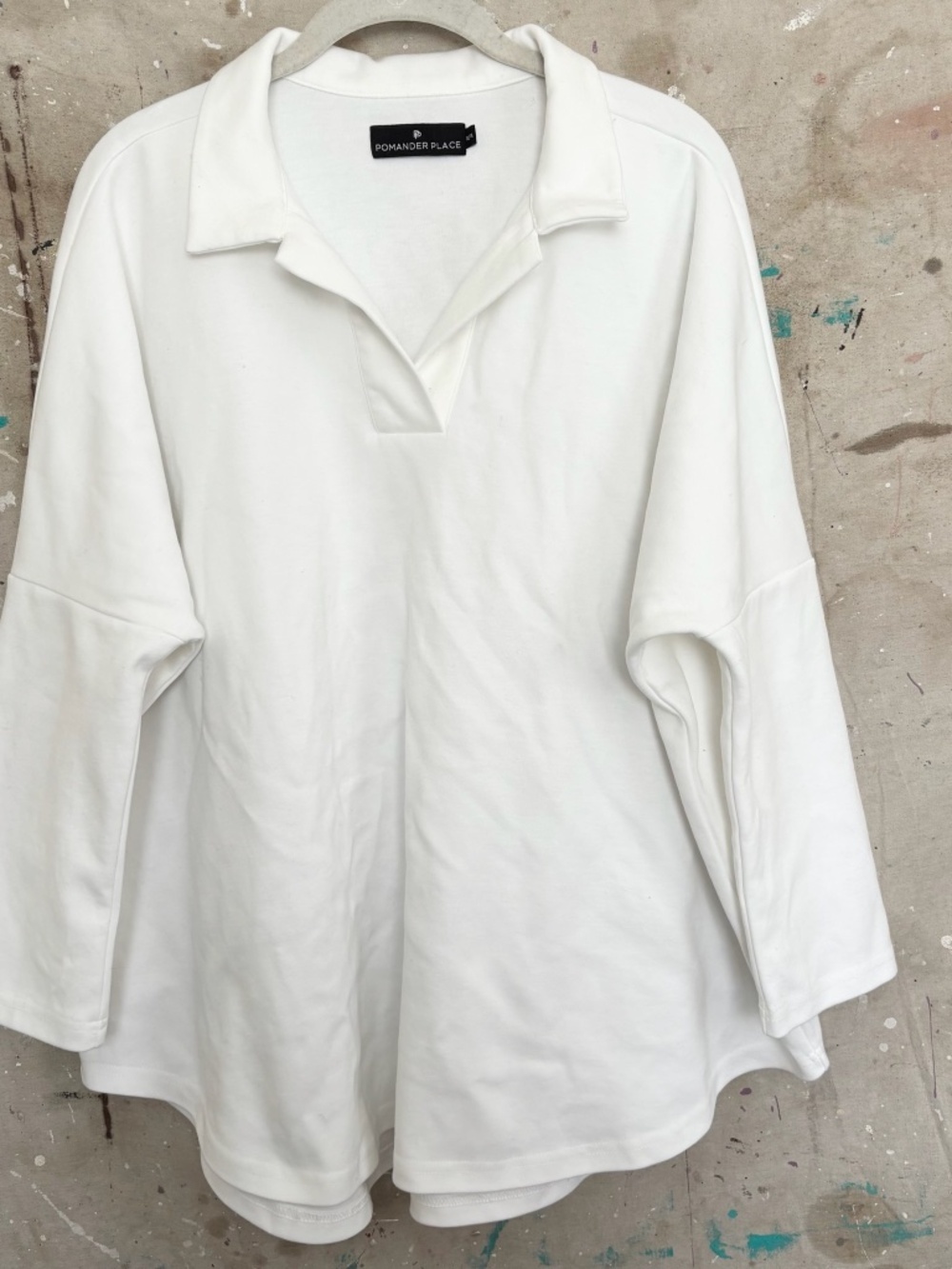 Pomander Place Tuckernuck Easy Polo Swing Sweatshirt - Picture 3 of 6